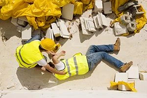 Two men working