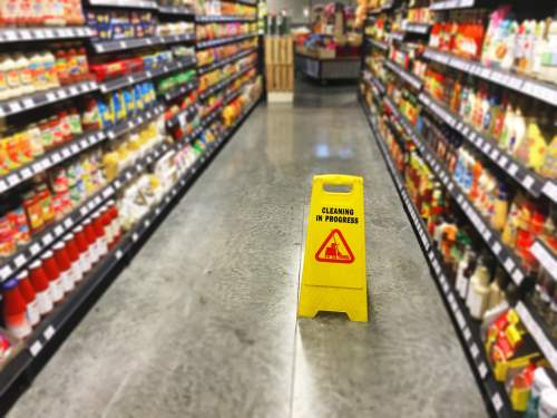 grocery store slip and fall accident