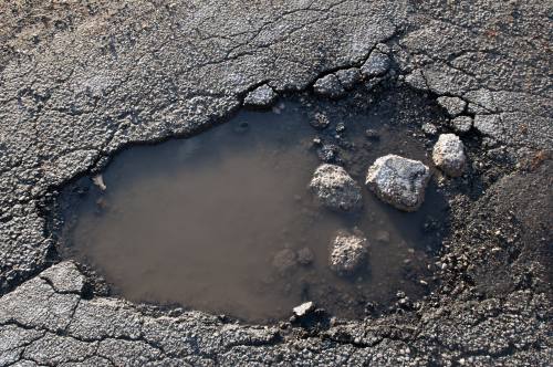 pothole accident